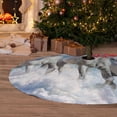 thumbnail image 6 of Sikiie Horses Running Through The Water 30-48 inches {designName} Print Christmas Tree Skirt Snowman Xmas Tree Skirt with Edge Christmas Decorations for Holiday Party36", 6 of 7