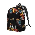 thumbnail image 2 of Yiaed Cartoon Tractor Print Backpack, Premium Laptop Backpack, Travel Backpack for Women, Lightweight Backpacks, Comfortable Back Pack-Medium, 2 of 5