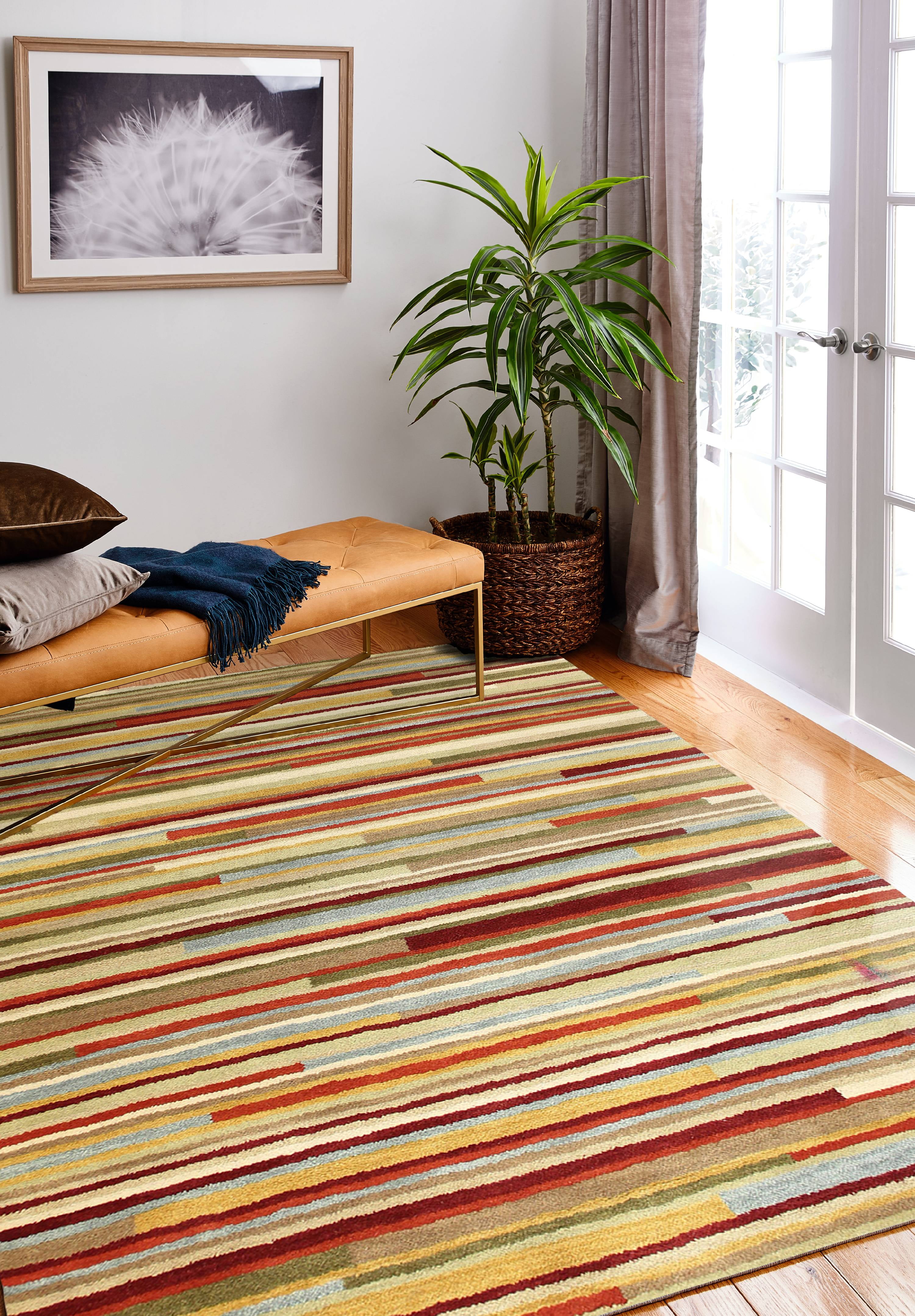 Bashian Caldwell Contemporary Striped Area Rug