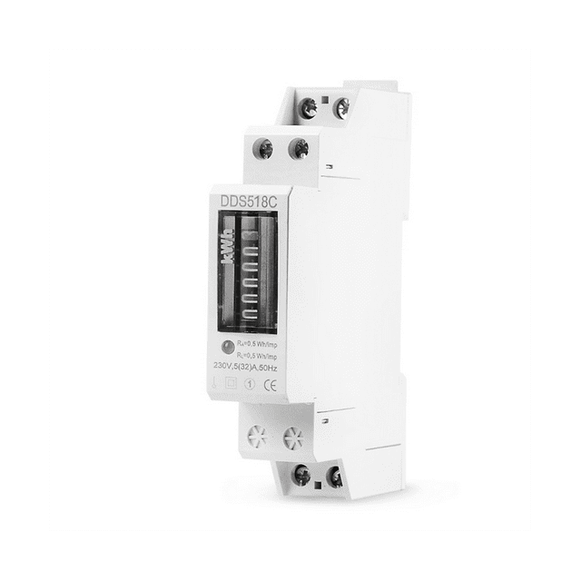 Household Electronic Din Rail Single Phase Electricity Power Consumption Wattmeter Energy Meter KWh Counter