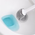 thumbnail image 3 of escobilla de inodoro y soporte para fregador de inodoro con cerdas de silicona Escobillas de inodoro planas y flexibles para baño con soporte Escobilla de inodoro Shuxiu Wang 8390615163576, 3 of 5
