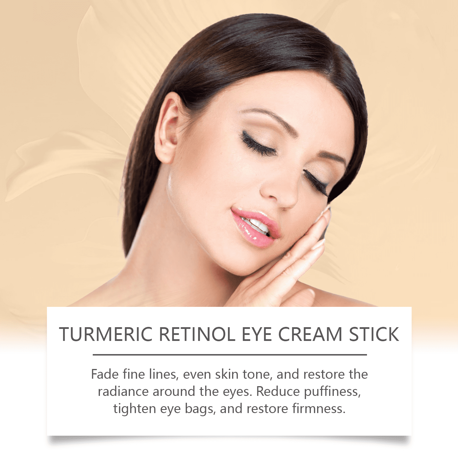 Alvantor Turmeric Retinol Eye Cream Stick for Firming and Anti-Aging - Reduces Dark Circles and Puffiness, 0.18 oz