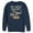 Navy Blue, variant on Men's Lost Gods Halloween Fun-Size Candy Sweatshirt Navy Blue 2X Large