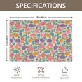 thumbnail image 3 of Placemat, Pioneer Flower Floral Print Pattern Place Mats Table Mat Set Of 2, PVC Washable Placemats for Party Kitchen Dining Decoration, 18x12 Inch, Fade Resistant, 3 of 6