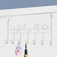 thumbnail image 6 of Hauiodp Over The Door Hook, Towel Rack & Coat Rack Hanger, Heavy-Duty 7 Hooks Organizer Rack, Multiple Uses Over Door Coat Rack Apply to Clothes, Bags, Bathroom, Bedroom, Kitchen, 6 of 6