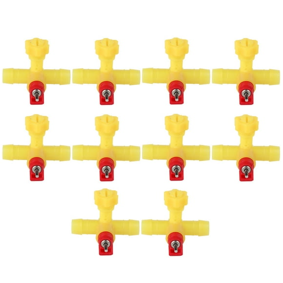Chicken Drinker Nipple,10pcs/pack Automatic Chicken Feeder Chicken Feeder Nipper Chicken Waterer Elevated Design