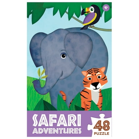 Safari Adventures 48 Pieces Interlocking Jigsaw Puzzle for Kids