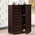 thumbnail image 2 of Baxton Studio Adalwin Armoire de Rangement Moderne et Contemporaine à 2 Portes en Bois Brun Foncé pour Entrée, 2 of 5