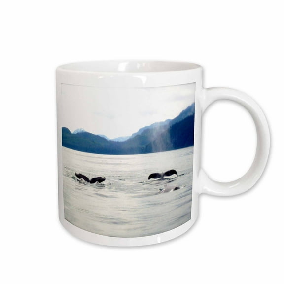 3drose, Whale Tails in Alaska, 11oz Mug