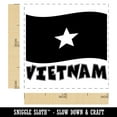 thumbnail image 2 of Vietnam with Waving Flag Cute Self-Inking Rubber Stamp Ink Stamper - Sky Blue Ink - Small 1 Inch, 2 of 7