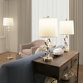 thumbnail image 6 of Lavish Home Table Lamps and Floor Lamp Modern Brushed Steel with 3 LED Bulbs included ( Set of 3), 6 of 6