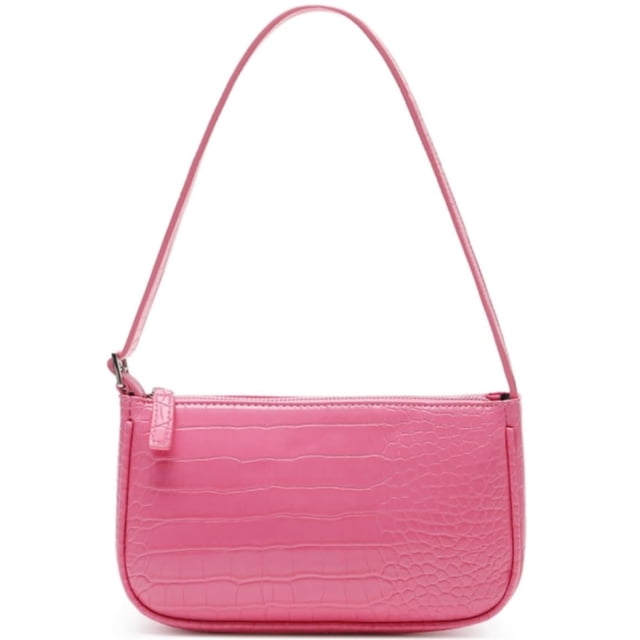WSRYDJDL Bolso pequeño para mujer, bolsos de hombro ajustables, bolso de mano con patrón de cocodrilo con cierre de cremallera, retro