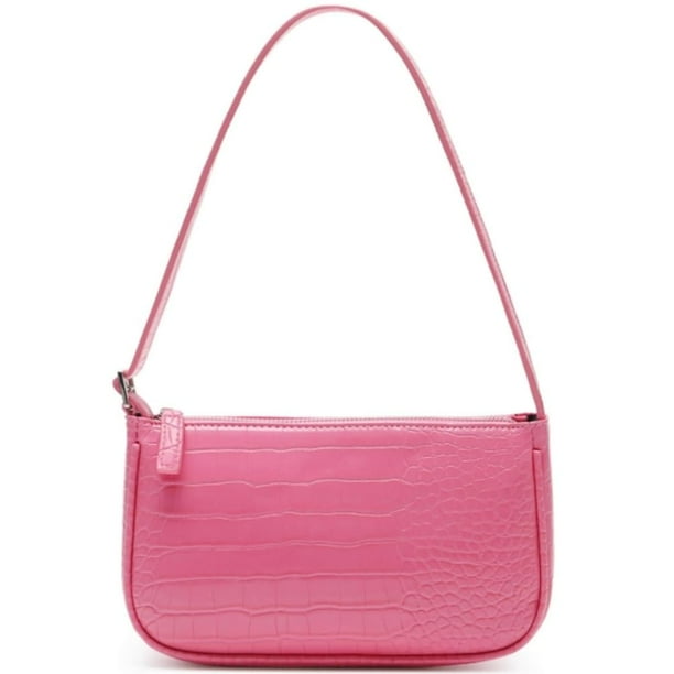 WSRYDJDL Bolso pequeño para mujer, bolsos de hombro ajustables, bolso de mano con patrón de cocodrilo con cierre de cremallera, retro