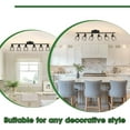 thumbnail image 5 of 6-Light Track Lighting Kit Multi-Directional Ceiling Light Fixtures Kitchen Track Lighting Fixtures Flexibly Rotatable Light Head for Living Room, Dining Table, Foyer, 5 of 6