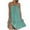 Green formal dresses, variant on Usmixi Formal Dresses for Women Beach Boho Loose Swing Spaghetti Strap Short Sun Dress Round Neck Sleeveless Floral Print 2023 Summer Mini Dresses Blue l