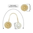 thumbnail image 2 of Magnetic Tiebacks for Curtains, 2 Pack Sparkling Crystal Flower Curtain Tiebacks Curtain Buckle Clips with High-Elastic Spring Wire for Home Office Decoration, 2 of 6