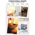 thumbnail image 4 of Lentes de Lectura AEZUNI Sobredimensionados con Montura Grande Rosa, 4 of 6