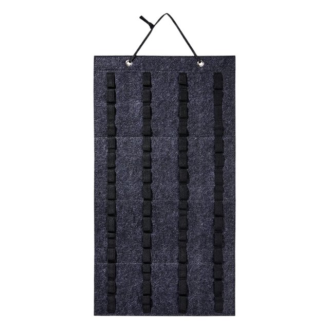 Organizador de almacenamiento colgante con capacidad para 60 coches de juguete, para colgar sobre la puerta, duradero, 36 cm x 66 cm gris oscuro