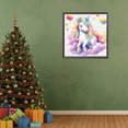 thumbnail image 4 of 5D DIY taladro redondo completo pintura de diamante nube de colores unicornio kit decoración 30x30cm, 4 of 9