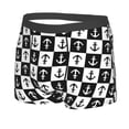 thumbnail image 2 of Haiem Nautical Anchors1 Men's Boxer Briefs, Every Day Comfort Stretch Cotton Moisture-Wicking Underwear-Medium, 2 of 9