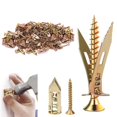thumbnail image 1 of 100 Pcs Vis d'Ancre Auto-Percées, Ancre Auto-Percée et Trousse de Vis pour Outils de Réparation d'Ancre de Cloison Humide et Sèche, 12x40 cm, 1 of 5