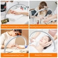 thumbnail image 3 of Ceiling Light Fixtures Lamp Half Moon Nail Desk Lamp with Phone Holder 28in 40W LED Arch Nail Tech Light for Makeup Salon with 3 Color Temperature White, 3 of 7