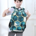 thumbnail image 6 of FORMRS Unisex School Backpack 17" Student Travel Bag with Laptop Compartment, Light Blue Geometric Pattern, 6 of 7