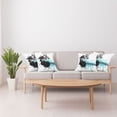thumbnail image 4 of Ambesonne Grunge Throw Pillow Cover 4 Pack, Young Boy Skater Exotic, 16", Black Pale Blue, 4 of 7