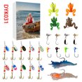 thumbnail image 3 of Calendario de Adviento de Navidad Nuevo TP caja sorpresa 24 Set de pesca navideño Calendario de Adviento para entusiastas de la pesca Regalo creativo, 3 of 4