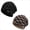 black+khaki, variant on Women's 2-Pack Plaid Knit Beanies,Fleece-Lined, Warm & Slouchy for Winter