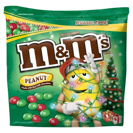 M&M's, Holiday Peanut Chocolate Christmas Candy Party Size, 42 Oz