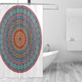 thumbnail image 2 of Rateoe Mandala Shower Curtain - Fancy Bathroom Shower Curtain Sets - Waterproof Shower Curtain with Hooks with 12 Plastic Hooks 72x72 Inches, 2 of 5