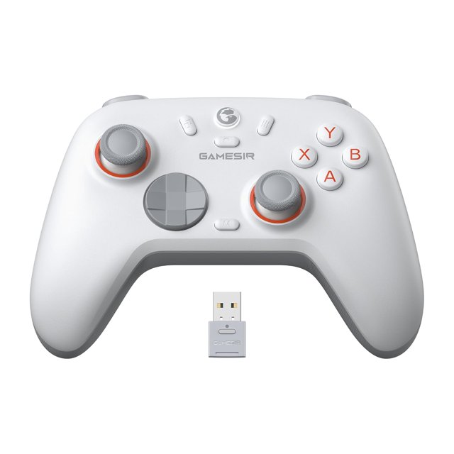 Lite 2 Wireless PC Controller with Hall Effect Joysticks & Triggers, 2.4G & Wired 1000Hz Polling Rate, Remappable Buttons - Compatible with PC/Switch/Steam/ (Grey)