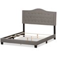 thumbnail image 4 of Baxton Studio Emerson Tufted King Low Profile Bed in Light Gray, 4 of 7