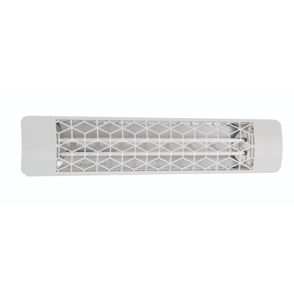 Eurofase Heating - 4000 Watt Electric Infrared Dual Element Heater-277 Voltage-White Finish-Stella Decorative Fascia