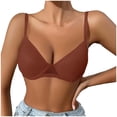 thumbnail image 1 of Mujeres de Color Sólido Cuatro Filas Ajustable Inalámbrico Sujetador Levantamiento Reunión Plegable Sagging para el Uso Diario, Ropa Interior de Nylon Cómoda, 1 of 6