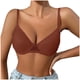 thumbnail image 1 of Mujeres de Color Sólido Cuatro Filas Ajustable Inalámbrico Sujetador Levantamiento Reunión Plegable Sagging para el Uso Diario, Ropa Interior de Nylon Cómoda, 1 of 6