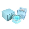 thumbnail image 1 of Caja De Joyería Fernando Con Flor De Rosa Azul, 1 of 8