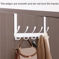 thumbnail image 5 of Stainless Steel Wall Hanging Hook - 5 Hooks Organizer, Key Holder, Wall Door Clothes Hanger Rack, Bathroom Supplies, 5 of 8