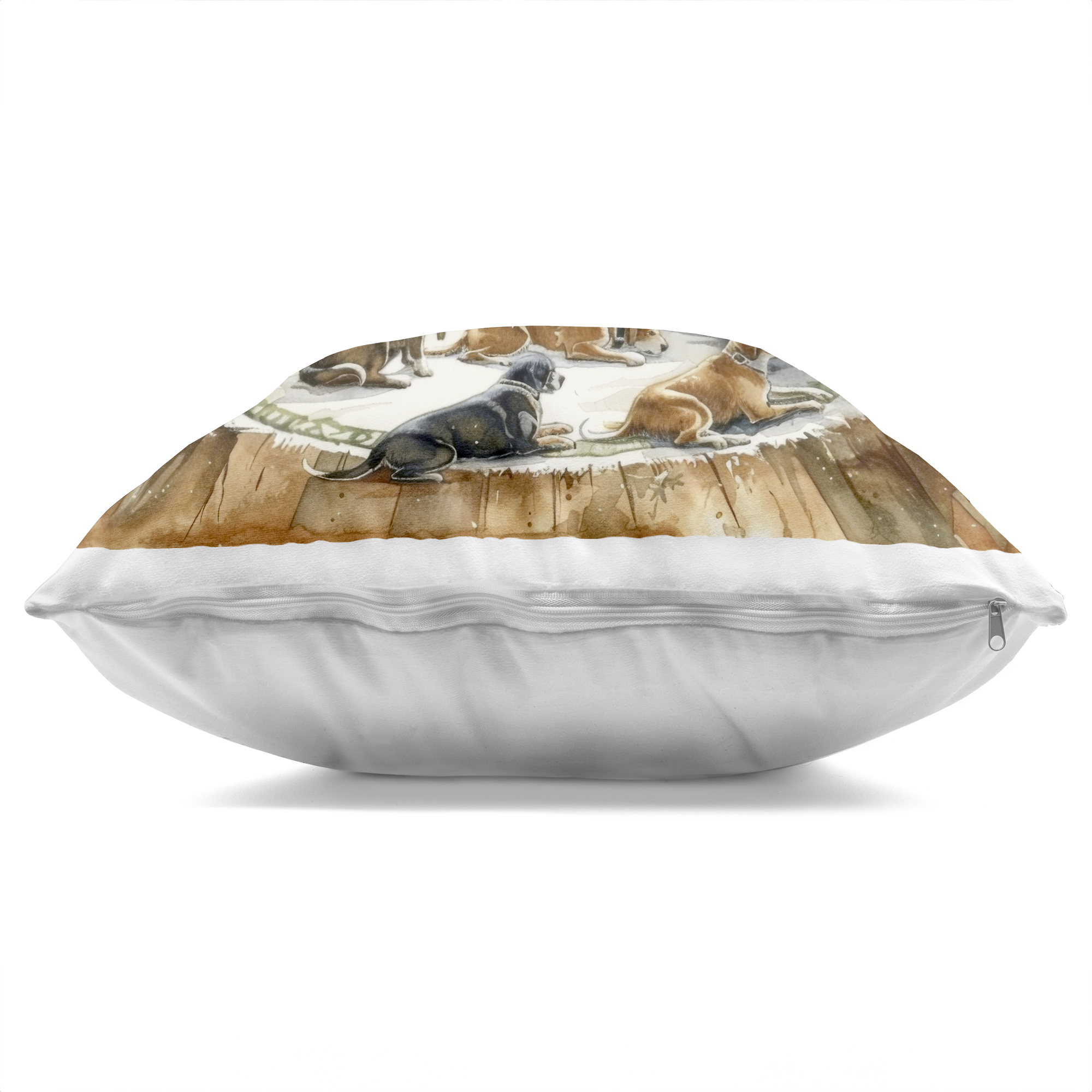 Stupell Industries Dogs Around Christmas Hearth Decorative Printed Throw Pillow, design by LSR Design Studio