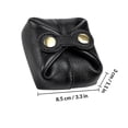 thumbnail image 2 of OULII Portable Supple Change Pouch Black PU Coin Storage Bag for School Shopping Work, 2 of 8