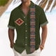thumbnail image 2 of Hawaiian Shirt For Men, Men's Vintage Button Down Bowling Shirts Short Sleeve Summer Beach ShirtL, 2 of 5
