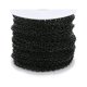 thumbnail image 1 of Collar de cadena redonda Jumpingount accesorios de joyería sueltos cruzados color negro, 1 of 6