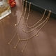 thumbnail image 4 of Collar para mujer, joyería para mujer, collar multicapa de estrella de cinco puntas, cadena de clavícula, joyería para mujer, collar de aleación, 4 of 5