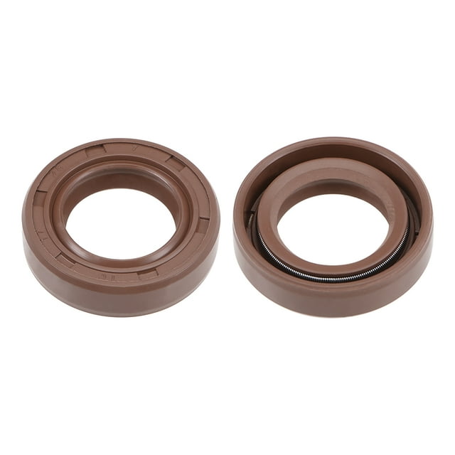 Sello de aceite 17mm de diámetro interior, 28mm de diámetro exterior, 7mm de grosor, goma de fluoruro, doble labio, 2 piezas