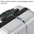 thumbnail image 5 of Uxcell Security Cable Coated Luggage Lock Wire Rope with Loop Clear Blue 1.64ft, 5 of 5