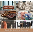 thumbnail image 5 of Black Leather and Vinyl Repair Kit - Furniture, Couch, Car Seats, Sofa, Jacket, Purse, Belt, Shoes | Genuine, Italian, Bonded, Bycast, PU, Pleather |No Heat Required | Repair & Restore, 5 of 6