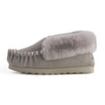 thumbnail image 4 of Aus Wooli Australia Hand Stitched Womens Sheepskin Moccasin - Light Grey, 4 of 8