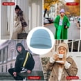 thumbnail image 3 of Qarigey Gorro de lana a la moda para mantener el calor durante mucho tiempo, gorro polar de invierno, transpirable, duradero para deportes al aire libre, Sombreros cian, 3 of 6