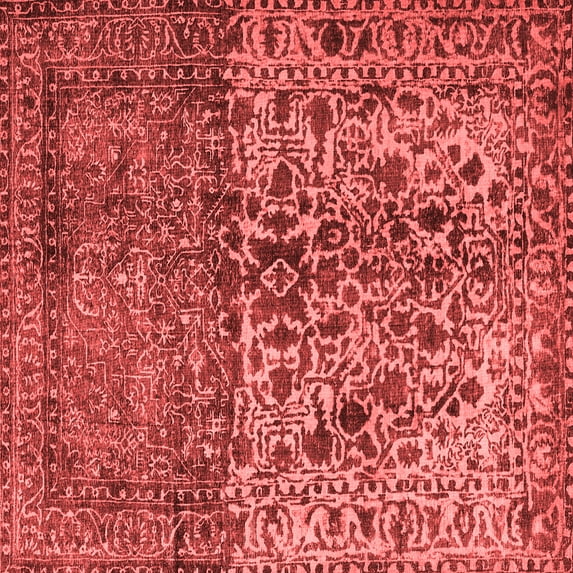 Ahgly Company Indoor Square Persian Red Traditional Area Rugs, 3' Square